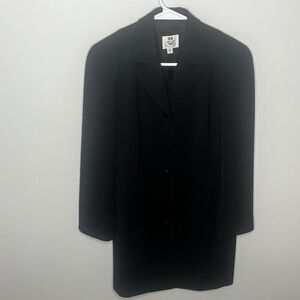 Renfrew Vintage Long Five Button Black Blazer Jacket Womens Size 4